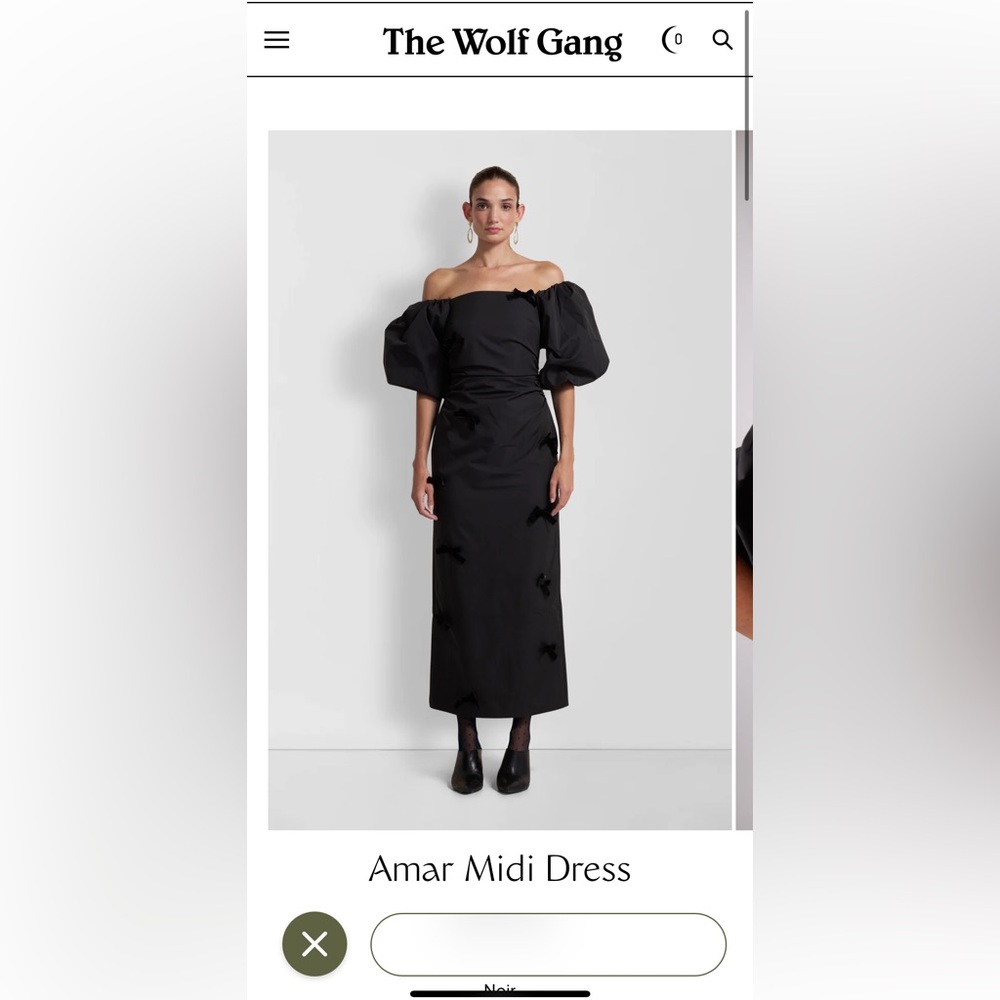 NWT The Wolf Gang Amar Midi Dress Size M